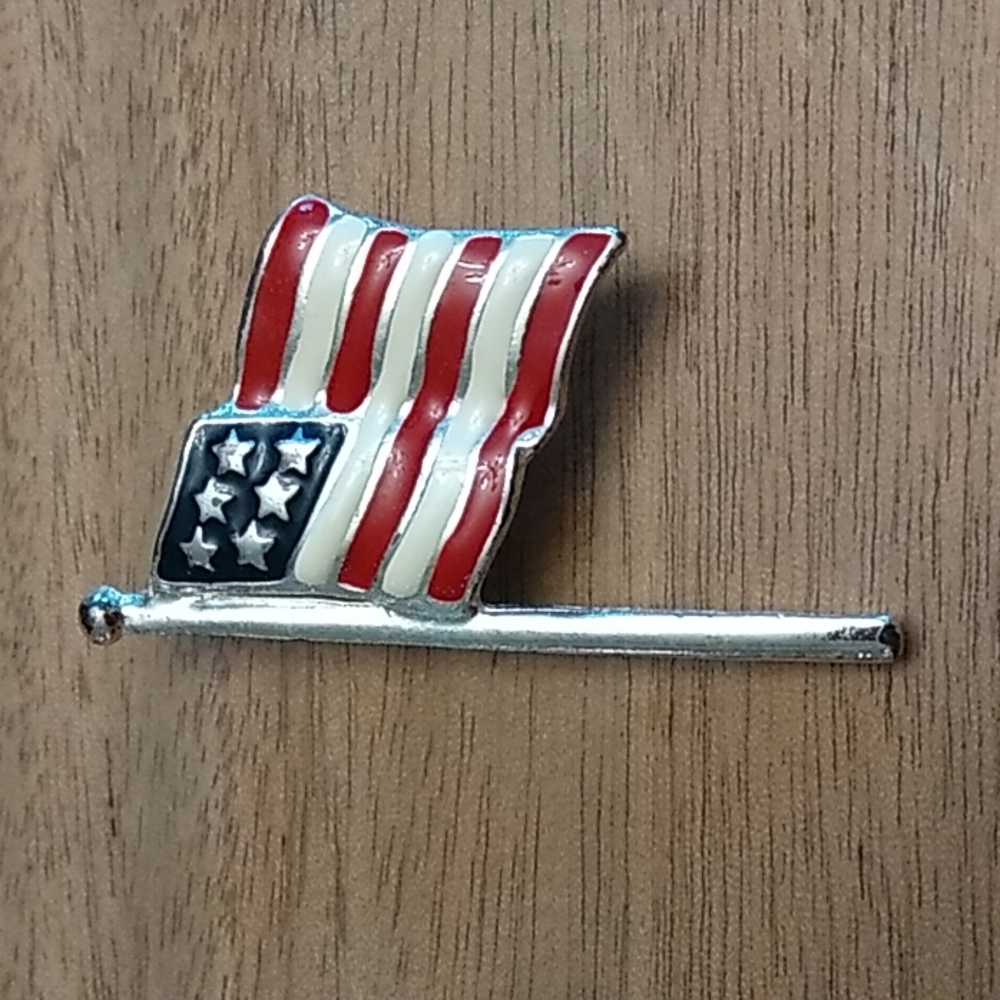 American flag pin